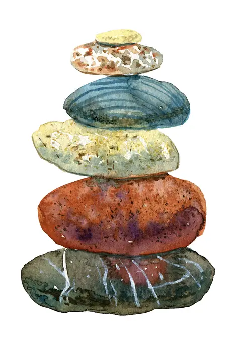 Stone cairn note marker for cumulative human learning